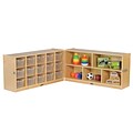 ECR4Kids Fold and Lock 15 Tray Cabinet with 24 Storage -CL (ELR-17216-CL)