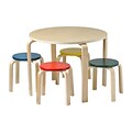 ECR4Kids Bentwood Table and Stools Set (ELR-22201-AS)