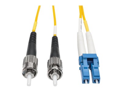 Tripp Lite N368-10M 10 m LC to ST Duplex Fiber Optic Patch Cable, Yellow