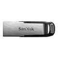 SanDisk® Ultra Flair 32GB 150 Mbps Read USB 3.0 Flash Drive; Silver (SDCZ73-032G-A46)