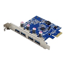 VisionTek® 900870 4-Port USB 3.0 x1 PCIe Internal Card for PCs and Servers