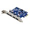 VisionTek® 900870 4-Port USB 3.0 x1 PCIe Internal Card for PCs and Servers