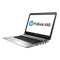 HP® ProBook 440 G3 W0S53UT#ABA 14 Notebook; LED, Intel i5-6200U, 500GB HDD, 4GB RAM, WIN 7 Pro, Black