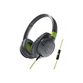 Audio-Technica® ATH-AX1iS SonicFuel® Over-ear Headphone for Smartphones; Gray