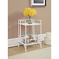 Convenience Concepts Designs2Go Media Towers 2 Tier Folding Metal Shelf White Finish (8020W)