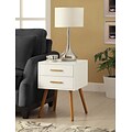 Convenience Concepts Inc. Olso 2 Drawer End Table White Finish (203522)