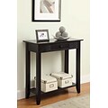 Convenience Concepts Inc. American Heritage Hall Table w/ Drawer and Shelf Black  (8013081-BL)
