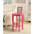 Convenience Concepts Inc. American Heritage Round Table; Pink Finish (7106259PK)