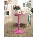 Convenience Concepts Inc. Palm Beach Spindle Table with Pink Finish (131355PK)