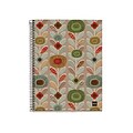 Miquelrius Recycled Flowers 4-subject Notebook, College Ruled, 8.5 x 11 (49877)