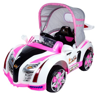Lil' Rider Pre-assembled Battery Operated Car with Canopy - Pink (80-KB00003P)