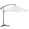 Pure Garden Offset 10 Aluminum Hanging Patio Umbrella - Tan (M150010)