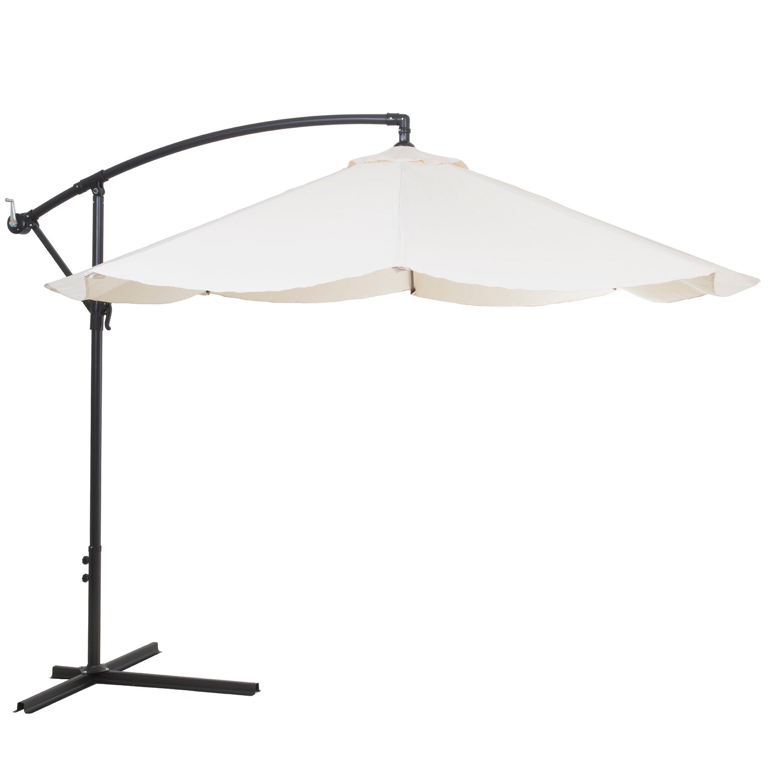 Pure Garden Offset 10 Aluminum Hanging Patio Umbrella - Tan (M150010)