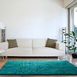 Lavish Home High Pile Shag Rug Carpet - Seafoam - 30 x 60 (67-13-SF)