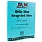 JAM Paper 8.5 x 11 Color Copy Paper, 24 lbs., Blue Recycled, 100 Sheets/Pack (101592)