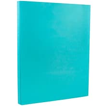 JAM Paper 65 lb. Cardstock Paper, 8.5 x 11, Sea Blue, 50 Sheets/Pack (102677)