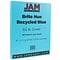 JAM Paper® Bright Color Cardstock, 8.5 x 11, 65lb Blue Recycled, 50/pack (101899)