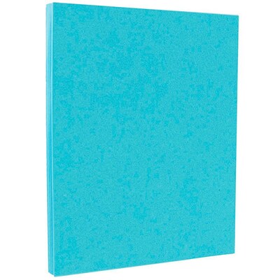 JAM Paper® Bright Color Cardstock, 8.5 x 11, 65lb Blue Recycled, 50/pack (101899)