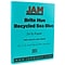 JAM Paper 8.5 x 11 Coor Copy Paper, 24 lbs., Sea Blue Recycled, 100 Sheets/Pack (102657)