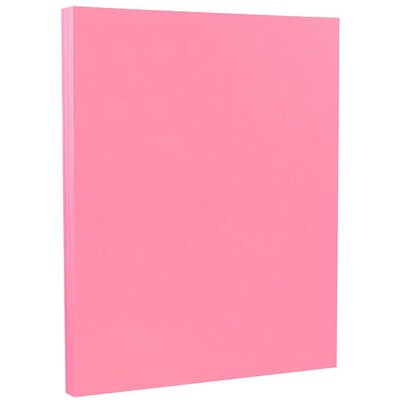 JAM Paper Smooth Colored 8.5 x 11 Copy Paper, 24 lbs., Ultra Pink, 100 Sheets/Pack (103564)