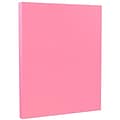 JAM Paper® Smooth Colored Paper, 24 lbs., 8.5 x 11, Ultra Pink, 50 Sheets/Pack (103564A)