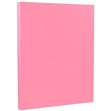 JAM Paper Smooth Colored 8.5 x 11 Copy Paper, 24 lbs., Ultra Pink, 100 Sheets/Pack (103564)