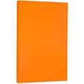 JAM Paper® Smooth Colored Paper, 24 lbs., 8.5 x 14, Orange Recycled, 500 Sheets/Ream (103689B)