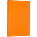 JAM Paper Smooth Colored 8.5 x 14 Paper, 24 lbs., Orange Recycled, 100 Sheets/Pack (103689)