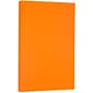 JAM Paper Smooth Colored Paper, 24 lbs., 8.5" x 14", Orange Recycled, 500 Sheets/Ream (103689B)