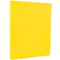 JAM Paper® Bright Color Cardstock, 8.5 x 11, 65lb Yellow Recycled, 250/ream (104018B)