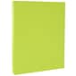 JAM Paper® Bright Color Cardstock, 8.5 x 11, 65lb Ultra Lime Green, 50/pack (104067)