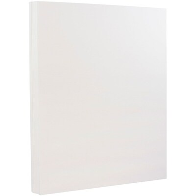 JAM Paper Strathmore 80 lb. Cardstock Paper, 8.5" x 11", Bright White, 50 Sheets/Pack (144000)