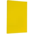 JAM Paper® Smooth Colored Paper, 24 lbs., 8.5 x 14, Yellow Recycled, 100 Sheets/Pack (151050)