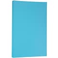 JAM Paper® Smooth Colored Paper, 24 lbs., 8.5 x 14, Blue Recycled, 100 Sheets/Pack (151052)