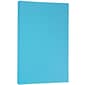JAM Paper Smooth Colored 8.5" x 14", Copy Paper, 24 lbs., Blue Recycled, 100 Sheets/Pack (151052)