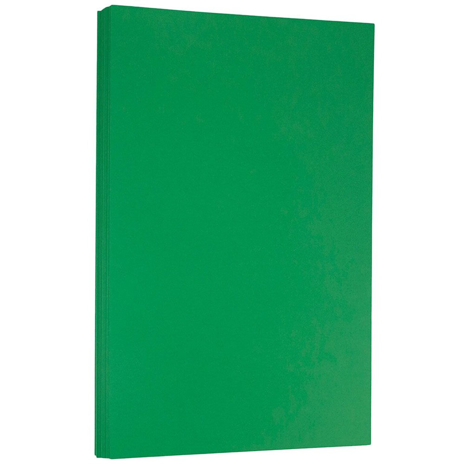 JAM Paper Smooth Colored 8.5 x 14 Color Copy Paper, 32 lbs. Green, 100 Sheets/Pack (151053)