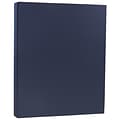 JAM Paper Matte Colored Paper, 28 lbs., 8.5 x 11, Navy Blue, 50 Sheets/Pack (156550)