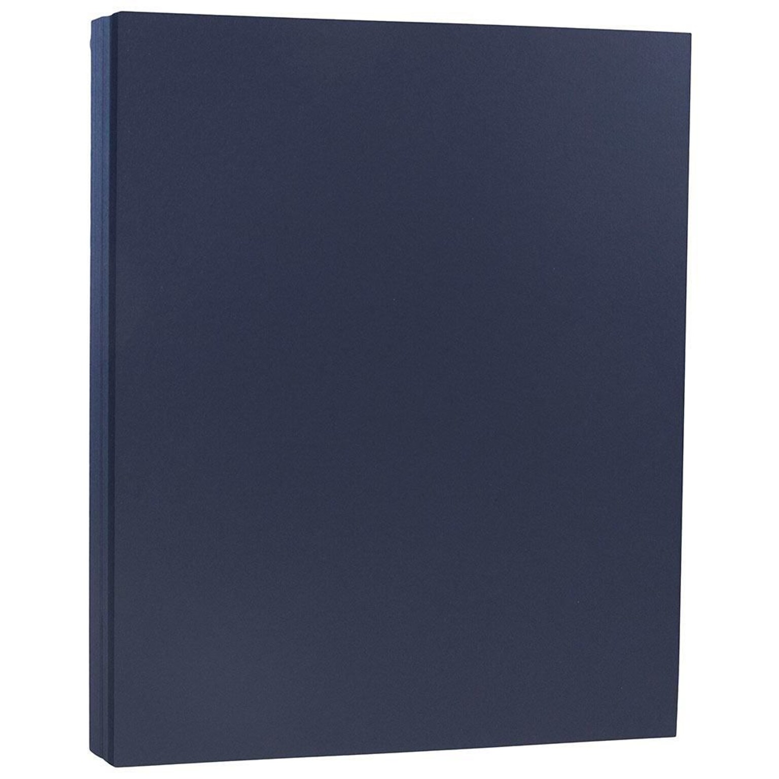 JAM Paper Matte Colored 8.5 x 11 Color Copy Paper, 32 lbs. Navy Blue, 50 Sheets/Pack (156550)