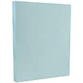 JAM Paper Vellum Bristol 67 lb. Cardstock Paper, 8.5 x 11, Blue, 50 Sheets/Pack (169820)