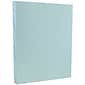 JAM Paper Vellum Bristol 67 lb. Cardstock Paper, 8.5" x 11", Blue, 50 Sheets/Pack (169820)