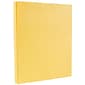 JAM Paper Vellum Bristol 67 lb. Cardstock Paper, 8.5" x 11", Light Orange, 50 Sheets/Pack (169821)