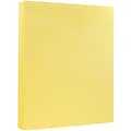 JAM Paper Vellum Bristol 67 lb. Cardstock Paper, 8.5 x 11, Canary Yellow, 50 Sheets/Pack (169822)