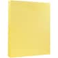 JAM Paper Vellum Bristol 67 lb. Cardstock Paper, 8.5" x 11", Canary Yellow, 50 Sheets/Pack (169822)