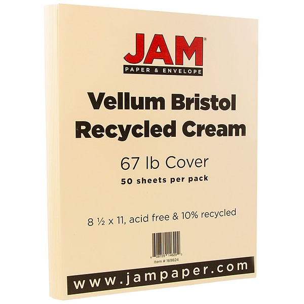 1 Pack Of 50 Sheets 29 lb. Vellum Paper Translucent Clear Paper 8.5 x 11