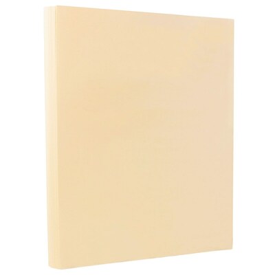 Quill Brand® Cover Stock Paper, 8 1/2 x 11, Cream, 250 Sheets