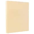 JAM Paper Vellum Bristol 67 lb. Cardstock Paper, 8.5 x 11, Cream, 50 Sheets/Pack (169824)