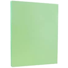 JAM Paper Vellum Bristol 67 lb. Cardstock Paper, 8.5 x 11, Green, 50 Sheets/Pack (169826)
