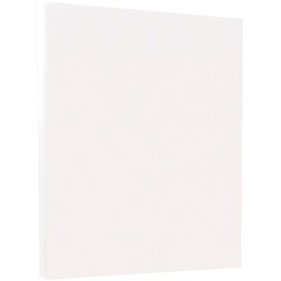 JAM Paper Vellum Bristol 67 lb. Cardstock Paper, 8.5 x 11, White, 50 Sheets/Pack (169834)