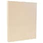 JAM Paper Vellum Bristol 110 lb. Cardstock Paper, 8.5" x 11", Ivory, 50 Sheets/Pack (169851)