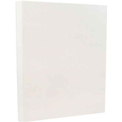 JAM Paper® Parchment Cardstock, 8.5 x 11, 65lb White Recycled, 50/pack (171114)